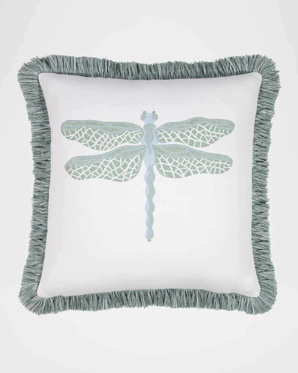 Dragonfly Indoor/Outdoor Pillow, 20" Square